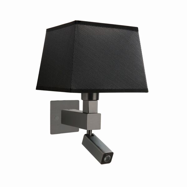 Бра Mantra Bahia [WALL LAMP DARK BROWN+SQUARE BLACK SHADE]