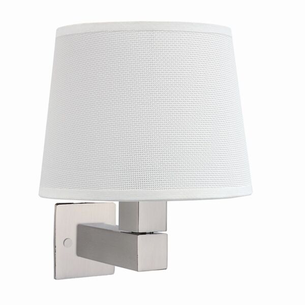 Бра Mantra Bahia [WALL LAMP SATIN NICKEL+ROUND WHITE SHADE]