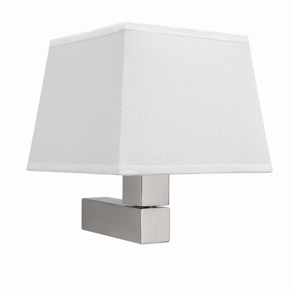 Бра Mantra BAHIA [WALL LAMP SATIN NICKEL+SQUARE WHITE SHADE]