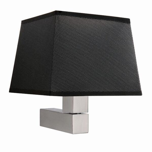 Бра Mantra Bahia [WALL LAMP SATIN NICKEL+SQUARE BLACK SHADE]