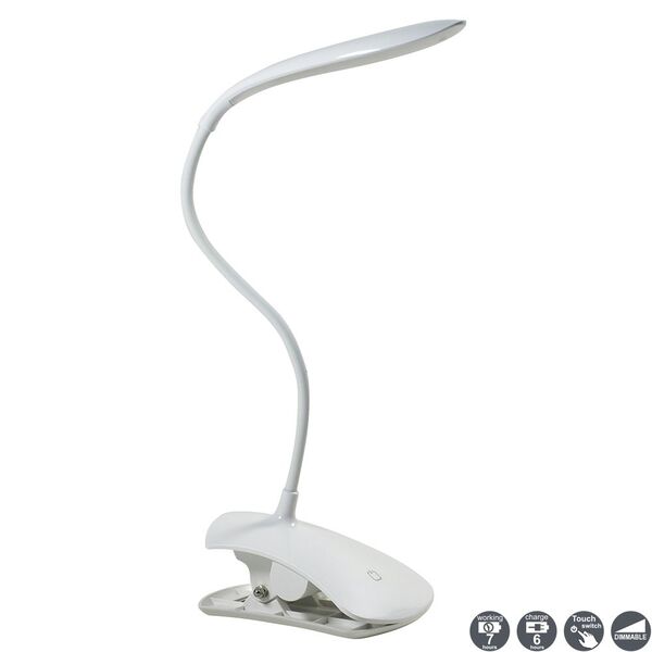 TABLE LAMP CLIP WHITE