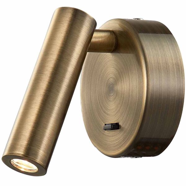 WALL READING LIGHT ANTIQUE BRASS  [3W 3000K ANTIQUE BRASS]