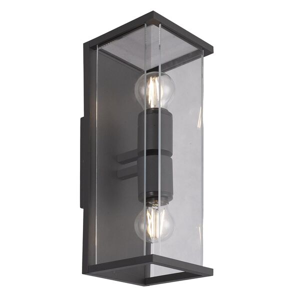 WALL LIGHT OUTDOOR [ IP54  2L*E27 GRAPHITE]