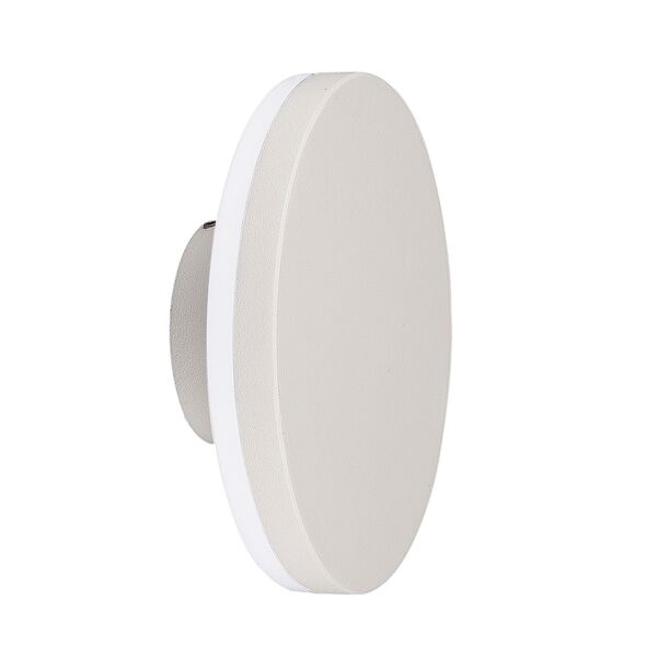 APPLIQUE OUTDOOR  ROUND LED [9,6W 3000K WHITE WHITE]