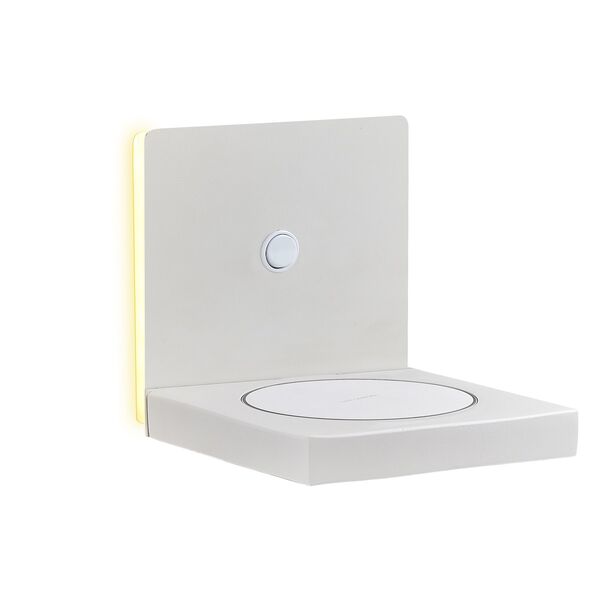 ZANZIBAR [LED WALL LAMP WHITE 3000k 3W - CELL PHONE INDUCTION CHARGER]