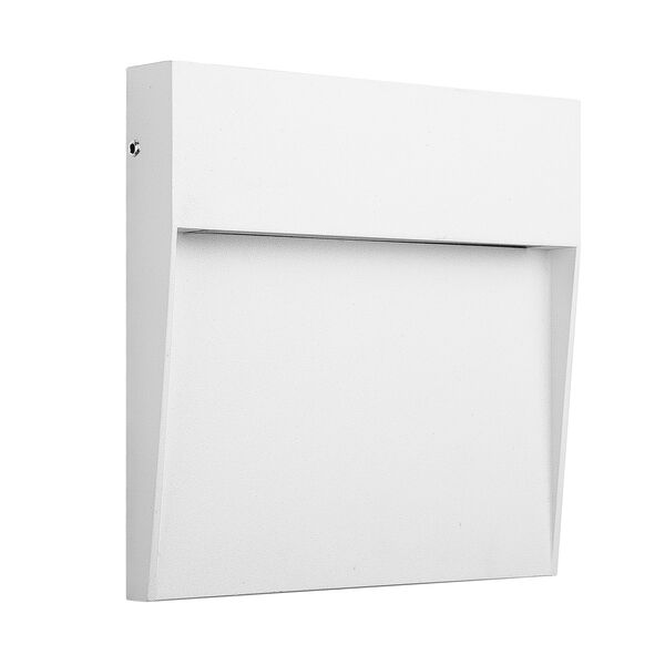 WALL STEP LIGHT SQUARE [3W 3000K WHITE SANDED WHITE]