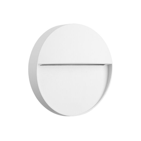 WALL STEP LIGHT ROUND [3W 3000K WHITE SANDED WHITE]