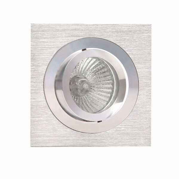 Встраиваемый светильник BASICO [GU10 SQUARE SATIN NICKEL + CHROME]