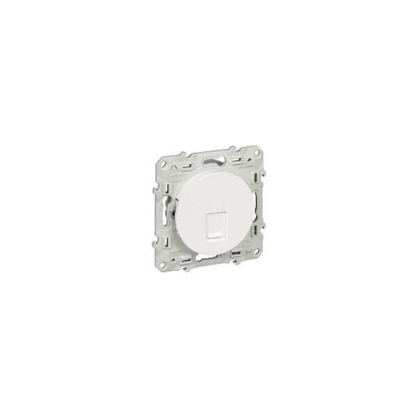 Розетка компьютерная RJ45, cat. 5e, [Белый ODACE, Schneider Electric]