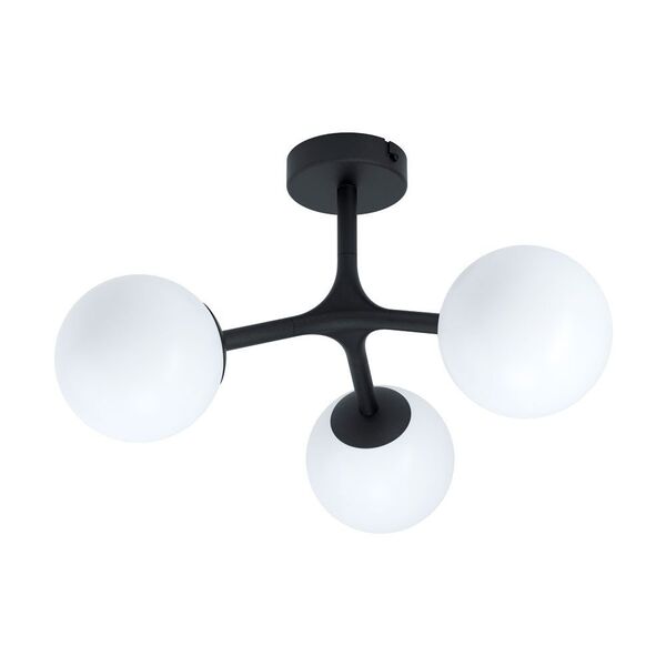 Светильник потолочный MARAGALL, [3X3W(G9-LED), сталь, черный/опаловое стекло, матовый, белый]