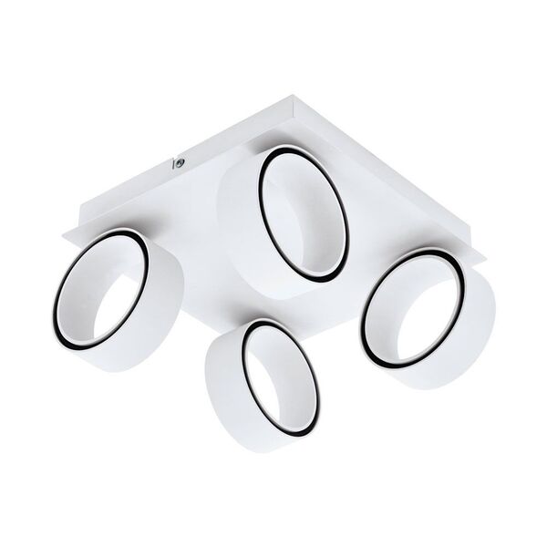 Светод настен-потолоч свет-к ALBARIZA [4x5W(LED), алюминий, сталь, белый, хром]