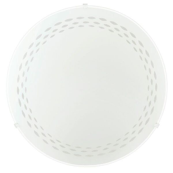 Светодиодный светильник настенно-потолочный LED TWISTER, [11W (LED), ?315, сталь, белый/cатиновое стекло, дизайн "линии"]