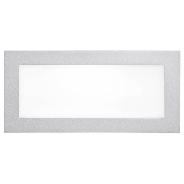 Светильник встраиваемый LED GLENN, [2х2,5W (LED), 200х100, серебристый/пластик сатинированный LED GLENN 2990 LED*3X2,5W*включены]