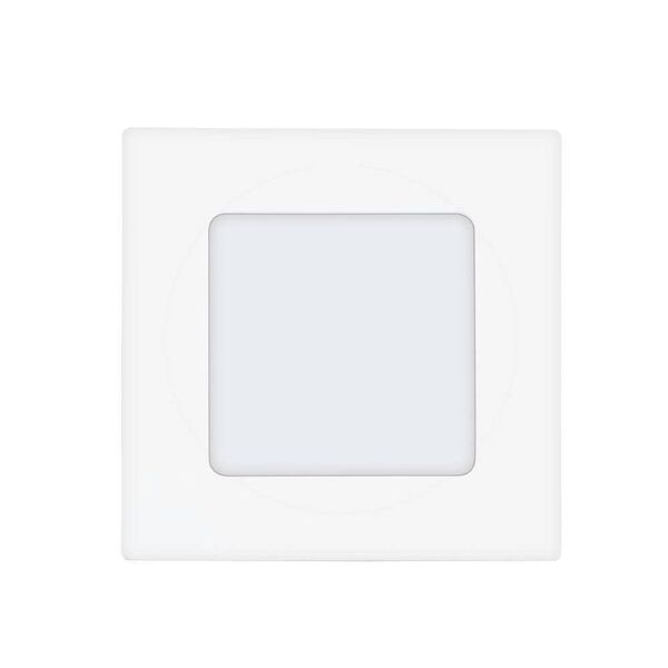 Светодиод. ультратонкая встраиваемая панель FUEVA 1, [2,7W (LED) 3000K, 85х85, литой металл, белый/пластик, белый]