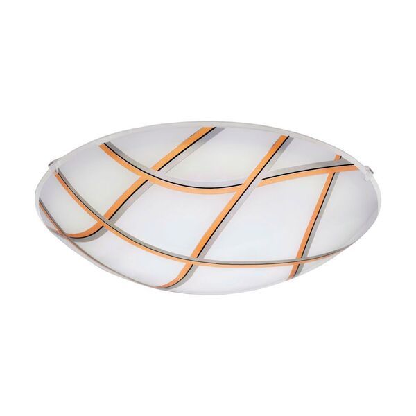Светодиод. настенно-потол. светильник MARGITTA 1, [11W(LED), ?315, сталь, белый/стекло, черн., серебр., золот.]