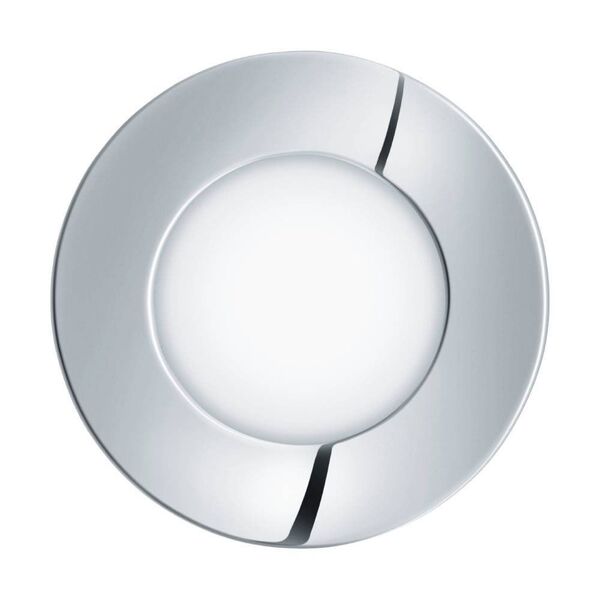 Светодиод. ультратонкая встраиваемая панель FUEVA 1, [2,7W (LED) 4000K, 85, IP44, литой металл, хром/пластик, белый]