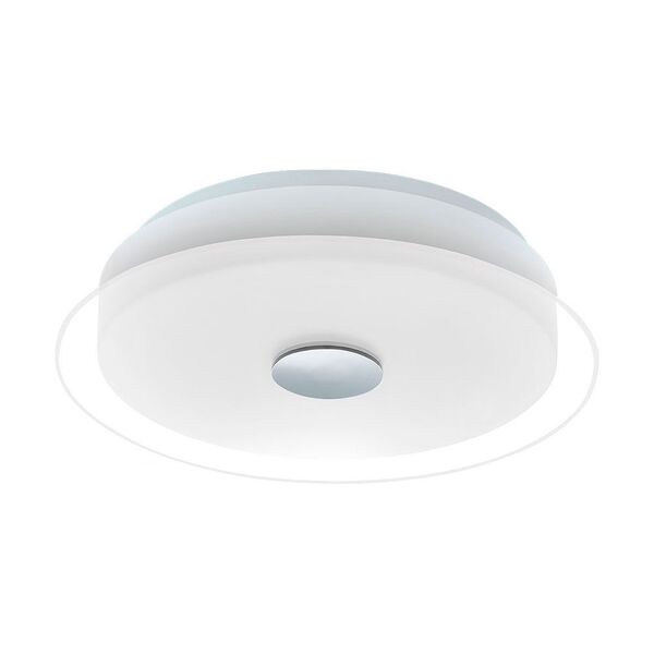 Светодиод. потолочный светильник PARELL, [11,5W(LED), 340, сталь, белый, хром/пластик, стекло, белый, прозрач.]