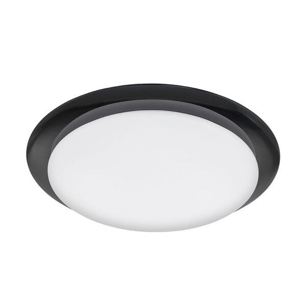 Светодиод. настенно-потол. светильник OBIEDA, [24W(LED), ?460, сталь, белый/пластик, белый, антрацит]