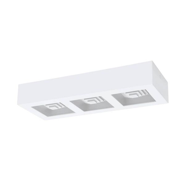 Светодиодный настенно-потолочный светильник FERREROS [3X6,3W(LED), 370X140, H60, сталь/белый/пластик/белый]