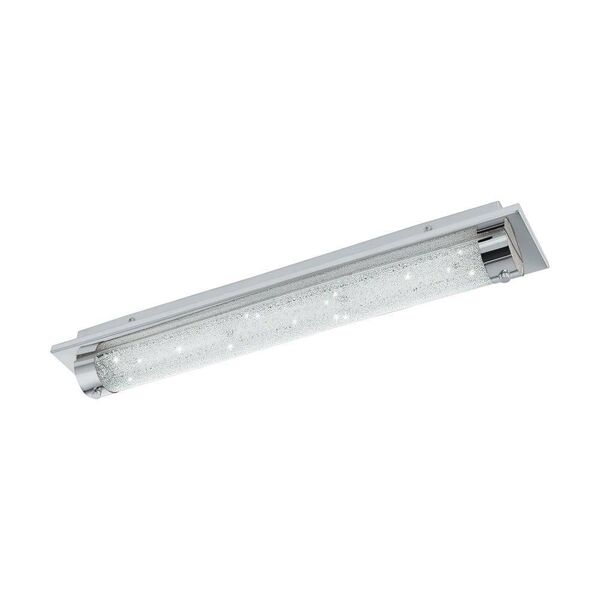 Cветодиод. настенно-потол. светильник для ванной комн. TOLORICO, [19W (LED), L570, H75, 2500lm, IP44, нерж. cталь, хром/cтекло, хруст., прозрач.]
