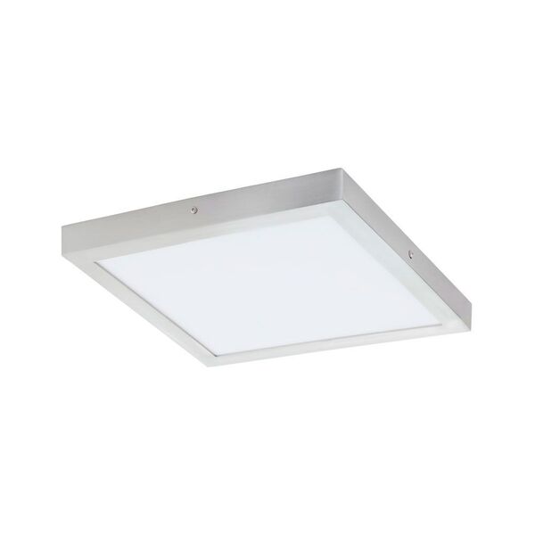 Cветодиод. накладной светильник FUEVA 1, [25W(LED), 2500lm, 400х400, H30, алюминий, cеребряный/пластик, белый, тепл. Свет]