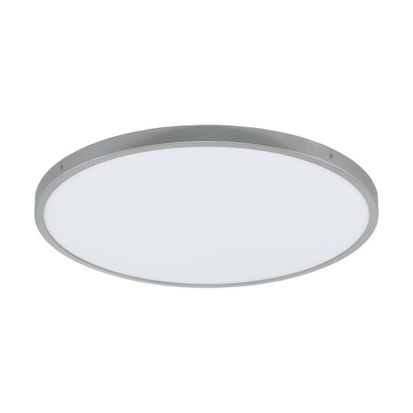 Cветодиод. накладной светильник FUEVA 1 [диммир., 27W(LED), 3200lm, 600, H30, алюминий, серебряный/пластик, белый, тепл. Свет]
