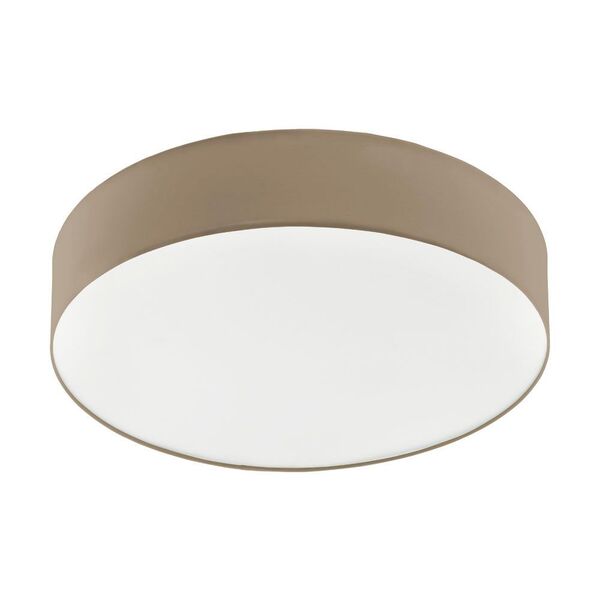 Светодиод. светильник ROMAO 1 диммир и рег-ка темп. цвета, [40W (LED), 570, H120, 4000lm, cталь, белый / текстиль, пластик, серо-коричневый, белый, пульт ДУ]