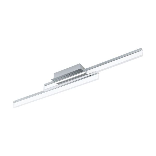Cветодиод. наст.-потол. светильник PALMITAL, [2х10W (LED), L800, B100, H90, 2600lm, IP44, алюминий, cталь, хром/пластик, прозрачный]