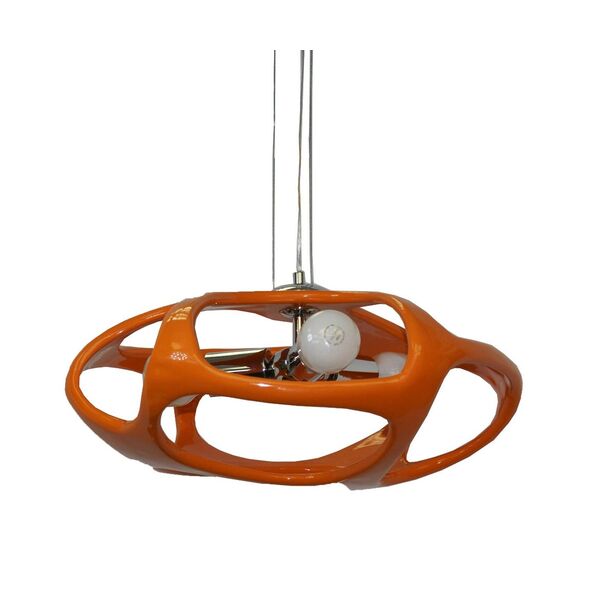 Подвесной светильник ТИМОША [оранжевый D-45cm H-120cm E27 3*40w (лампами не комплектуется)]