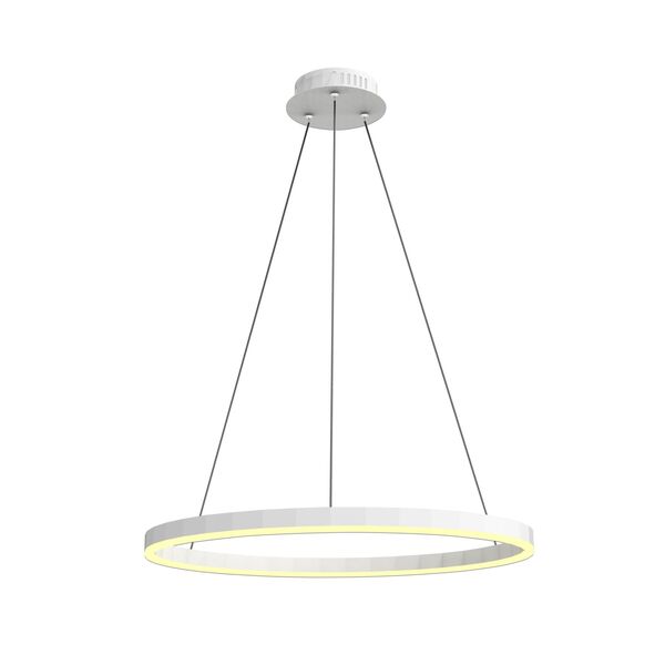 Подвесной светильник ТОР белый d40 h110 Led 24W (4000K)]