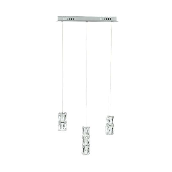 Подвесной светильник АКВА-КРИСТАЛЛ хром [w45*7 h150 Led 30W (4000K)]