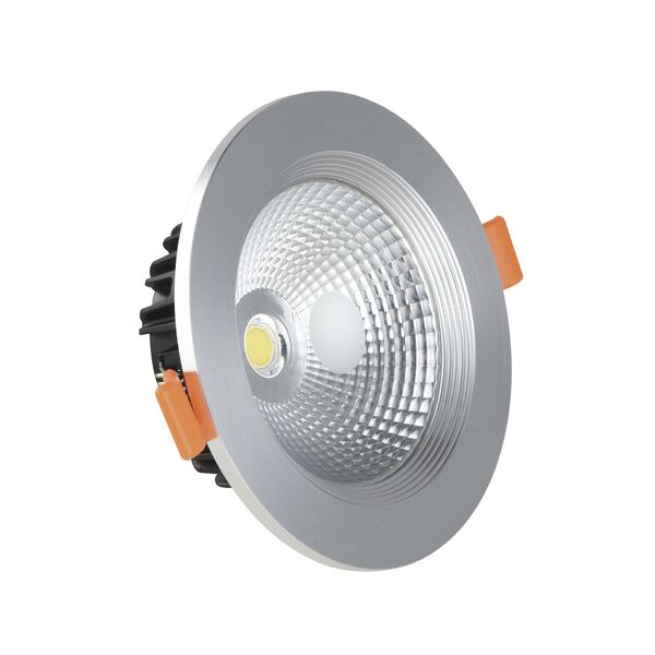 Светильник встраиваемый серебро [d10,6 h4 Led 7W (4000K)]