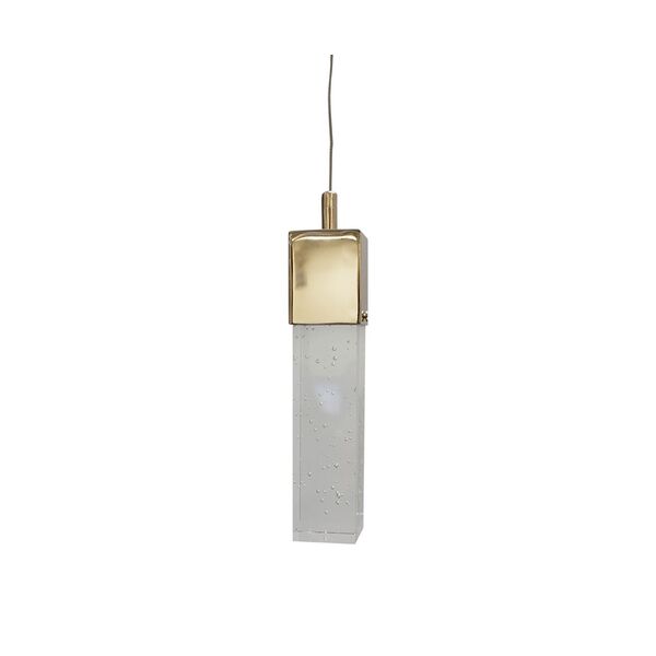 Подвесной светильник АКВА золото [w-10*10 h-100 PowerLed 5W (3000K)]