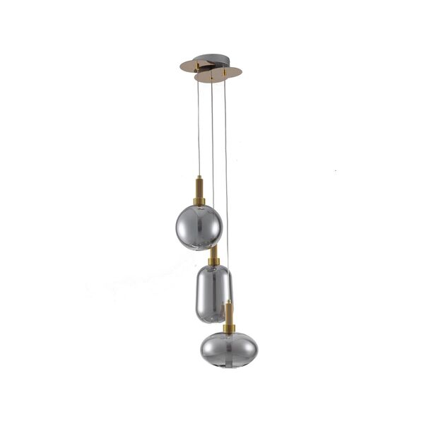 Подвес КАСЛА [дымчатый d35 h120 Led 3*5W]