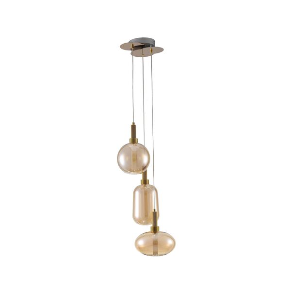 Подвес КАСЛА [янтарный d35 h120 Led 3*5W]