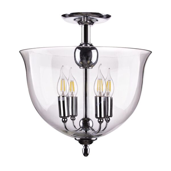 ATLAS PL4 CHROME CRYSTAL LUX Светильник потолочный