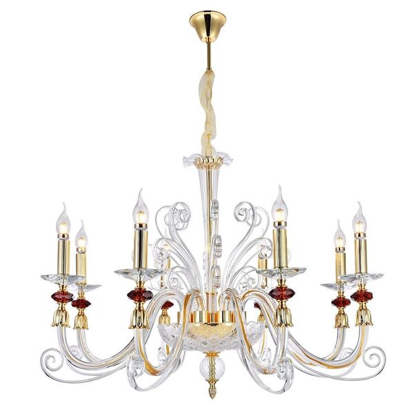 CATARINA SP8 [GOLD/TRANSPARENT-COGNAC CRYSTAL LUX Люстра]