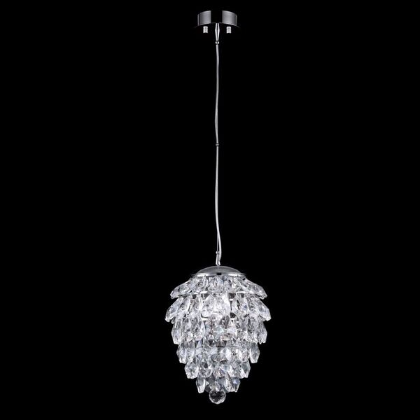 CHARME [SP1+1 LED CHROME/TRANSPARENT CRYSTAL LUX Светильник подвесной]