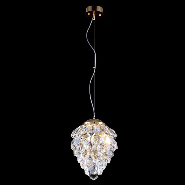 CHARME [SP1+1 LED GOLD/TRANSPARENT CRYSTAL LUX Светильник подвесной]