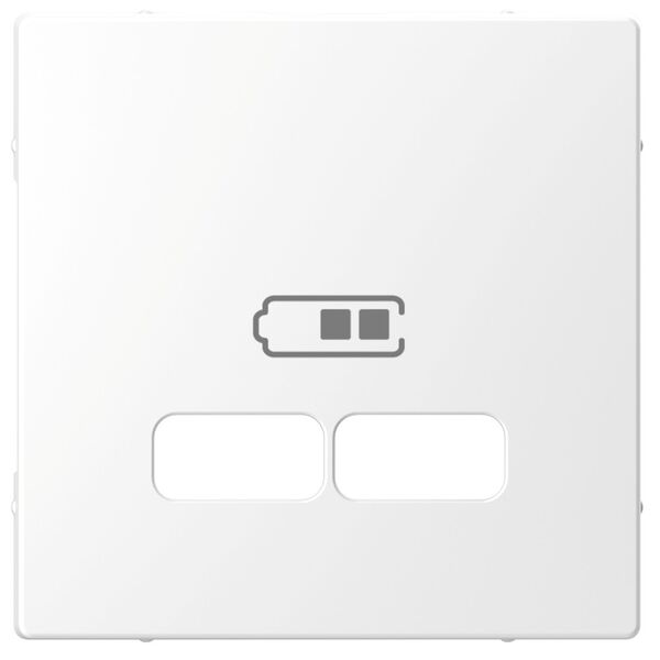 Центральная плата розетки USB, [Белый Лотос, Merten D-Life, Schneider Electric]
