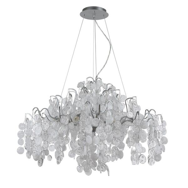 Светильник подвесной TENERIFE SP9 SILVER CRYSTAL LUX 