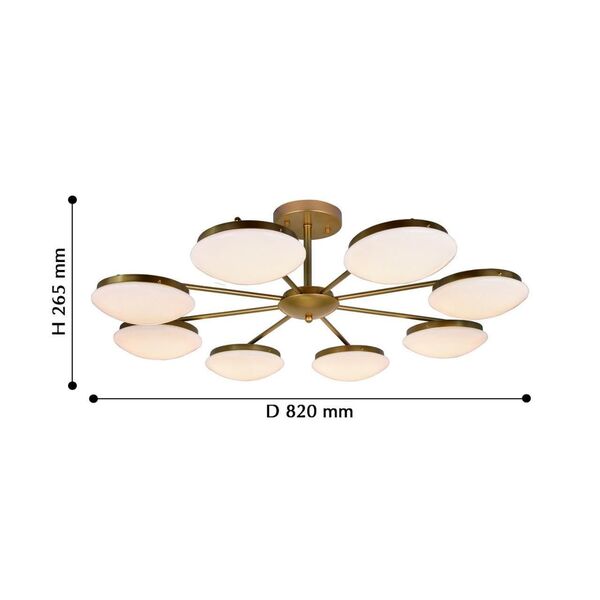 люстра Ledante [D820*H265 8*LED*18W, 8350LM, 3000-6000K,  remote control]
