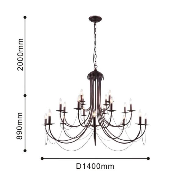 подвесная люстра Plini [D1400*H8 20*E14*40W]