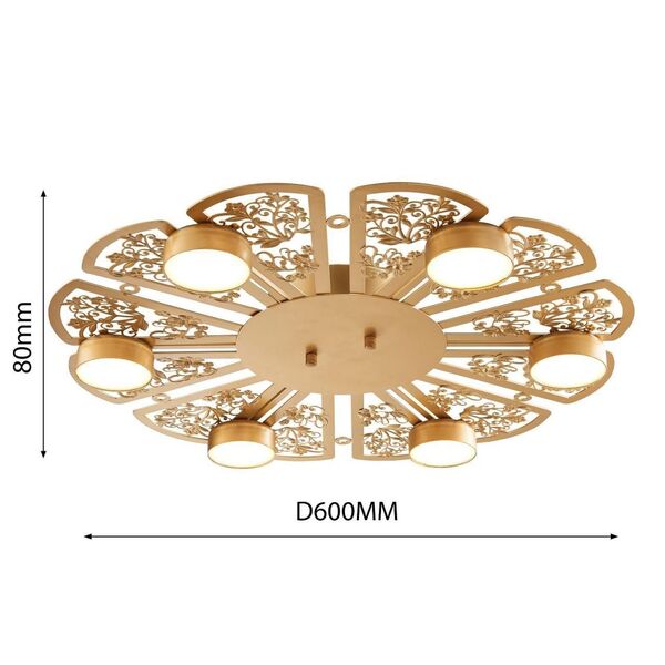 потолочный светильник Ornamentum [D600*H80 6*LED*4W, 740LM, 3000K, included]