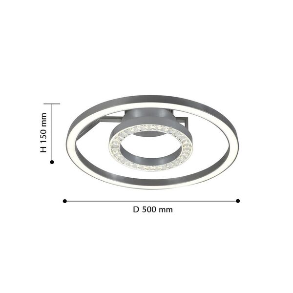 Потолочная люстра Sanori [D500*H150 1*LED*16W+1*LED*32W, 3360LM, 4000K, included]