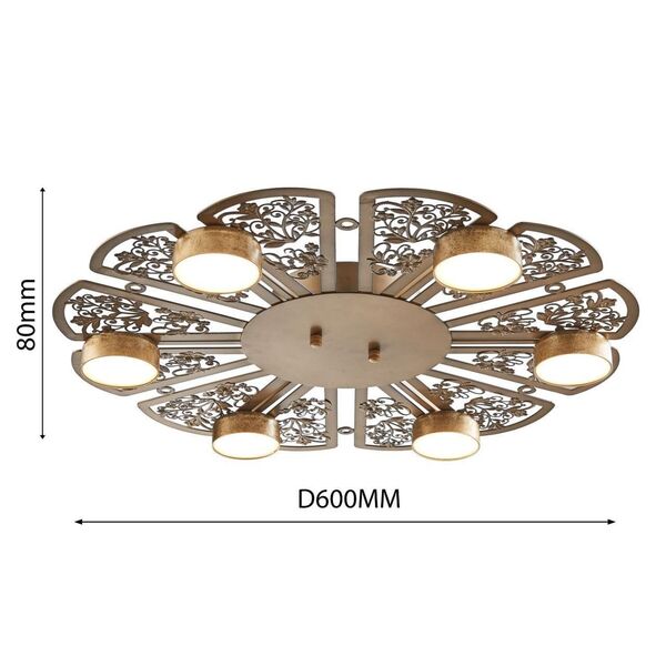 потолочный светильник Ornamentum [D600*H80 6*LED*4W, 725LM, 3000K, included]