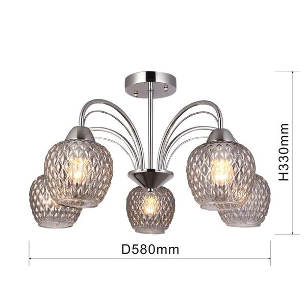 потолочная люстра Olimp [D580*H330 5*E27*60W, excluded]