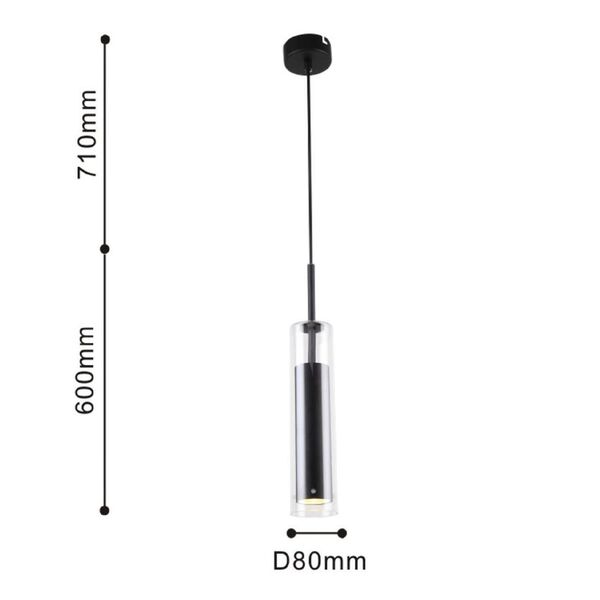 подвес Aenigma[D80*H1310 1*GU10LED*5W, excluded]