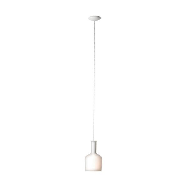 Подвес PASCOA, [1х60W(E27), H1500, сталь, белый/опаловое стекло, белый глянцевый]