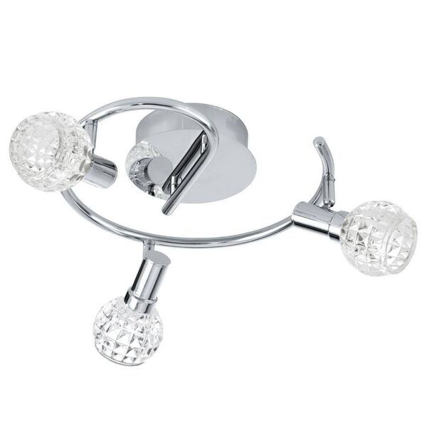 Светодиодный спот HANIA, [3X4,6W (LED), IP20 Лампы LED*3X4,6W*включены Сталь / Стекло]